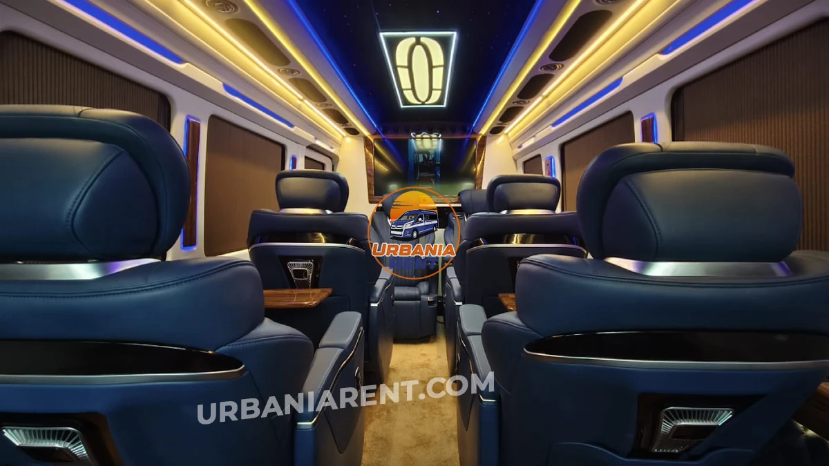 Night Lighting Interior Luxurious Urbania Van Night Lighting Interior Luxurious Urbania Van